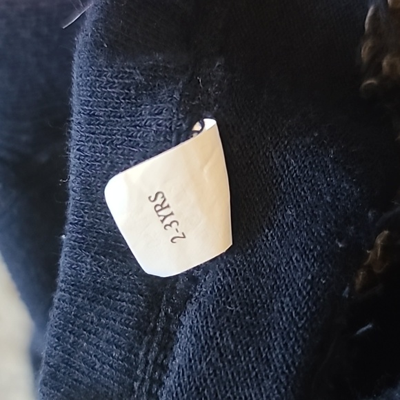 10 for $25 - baby GAP Girls 2-3 Years Blue Cable Knit Tights with Brown Bear - Picture 7 of 7